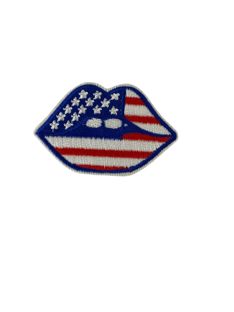 AMERICAN LIPS HAT PATCH