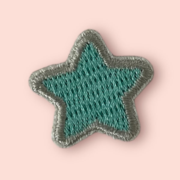 TEAL STAR HAT PATCH