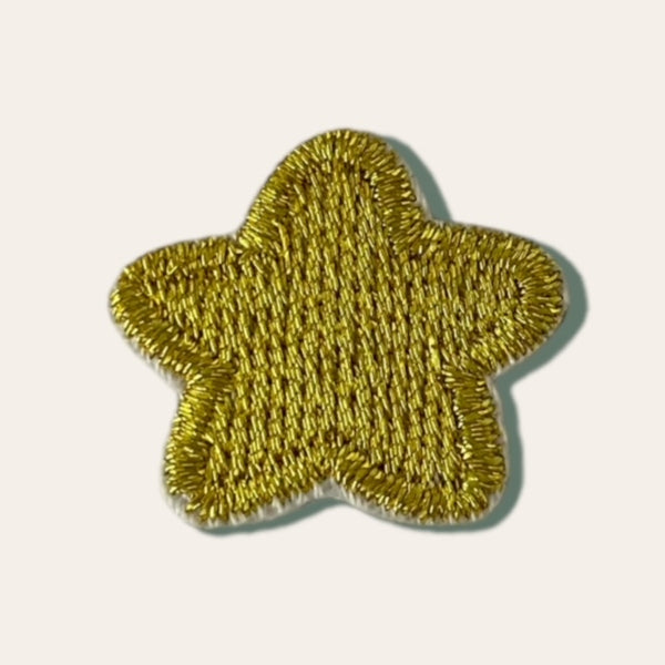 GOLD STAR HAT PATCH
