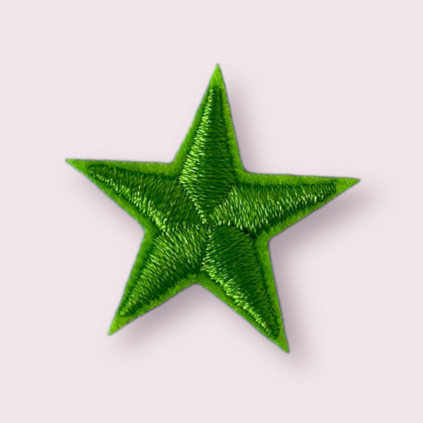 GREEN STAR HAT PATCH