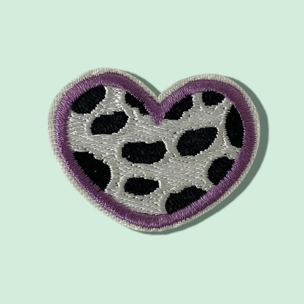 COWHIDE HEART HAT PATCH