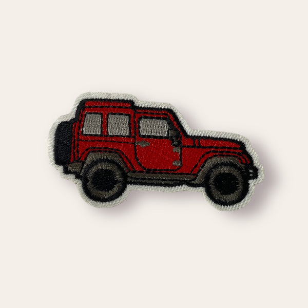 RED JEEP HAT PATCH