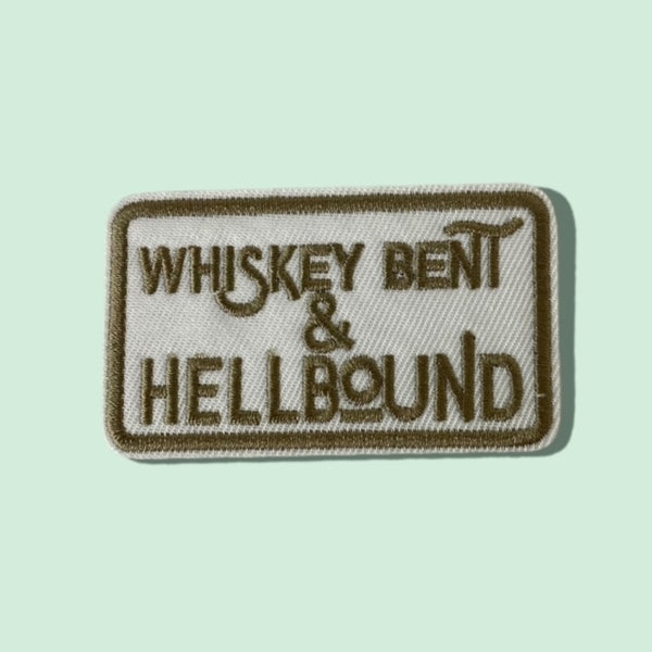 WHISKEY BENT AND HELL BOUND HAT PATCH PRE-ORDER