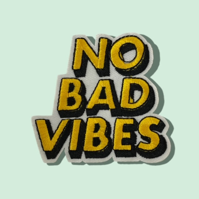 NO BAD VIBES HAT PATCH