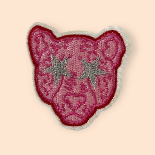 PINK CHEETAH HAT PATCH