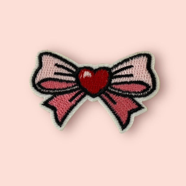 HEART BOW HAT PATCH