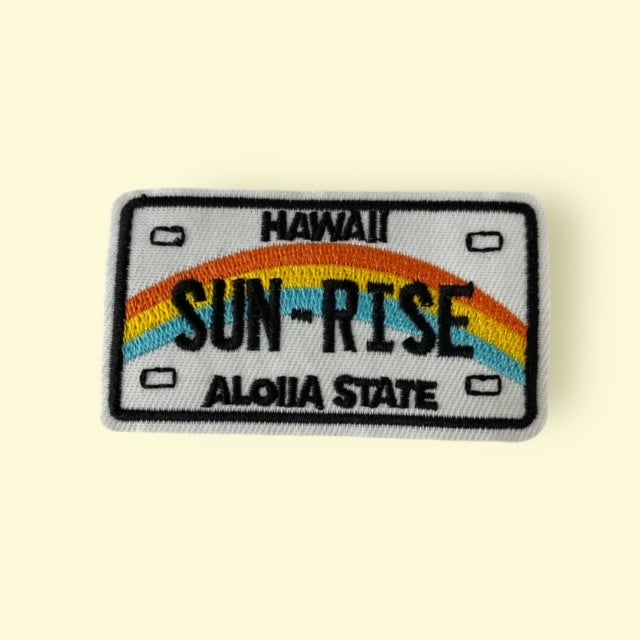 HAWAII PLATE HAT PATCH