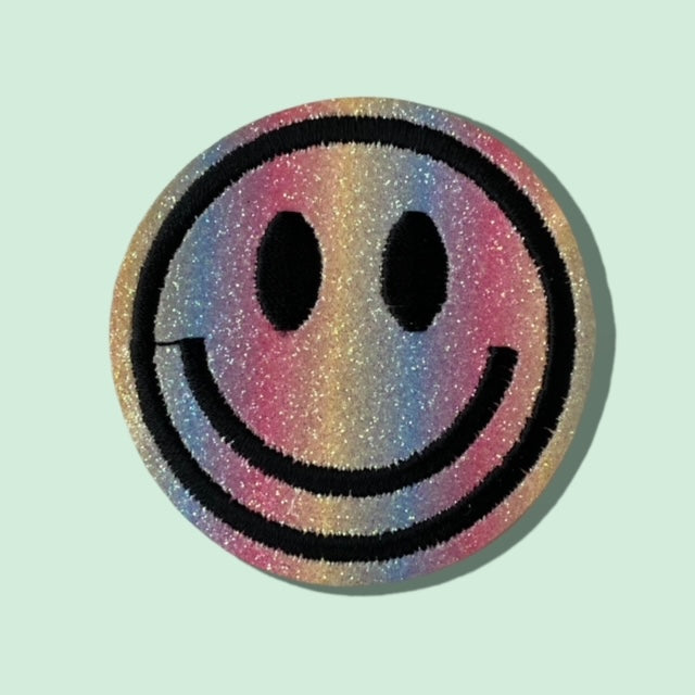 RAINBOW SMILEY HAT PATCH