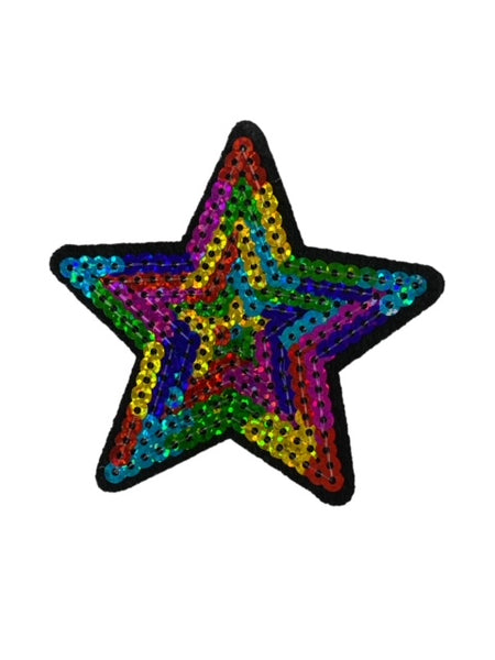 COLORFUL STAR HAT PATCH