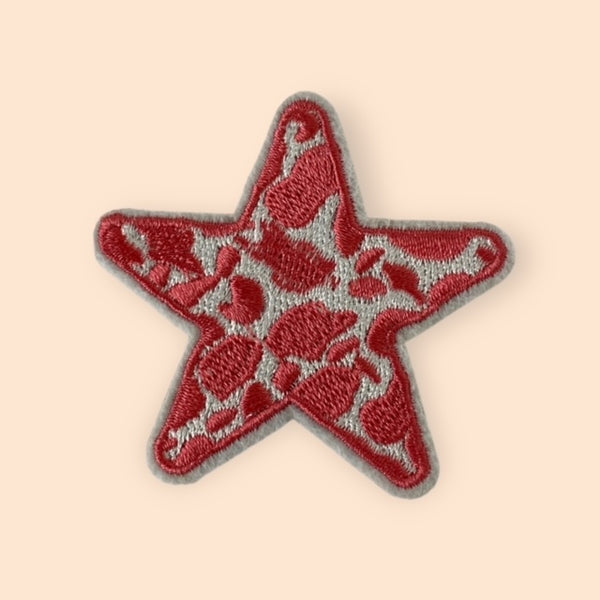 COWHIDE STAR HAT PATCH