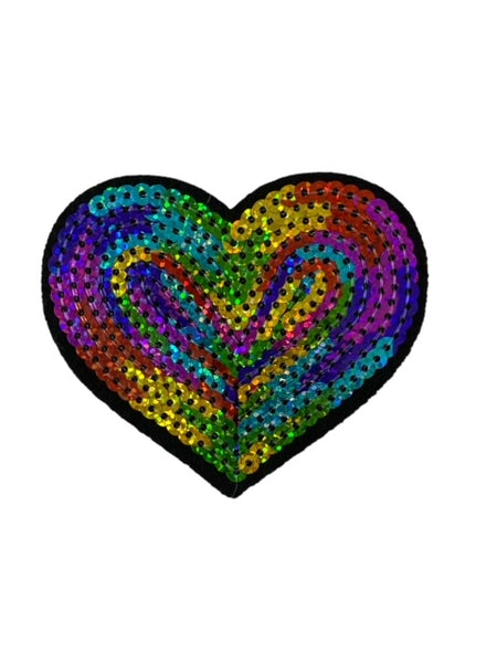 COLORFUL HEART HAT PATCH