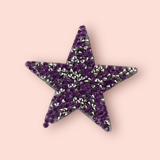 PURPLE STAR HAT PATCH