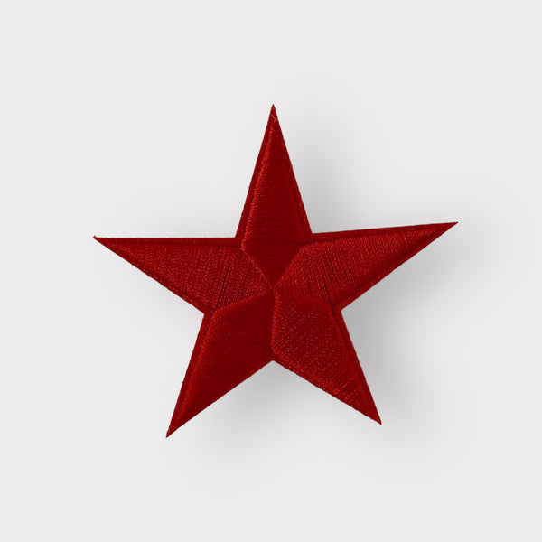 RED STAR HAT PATCH