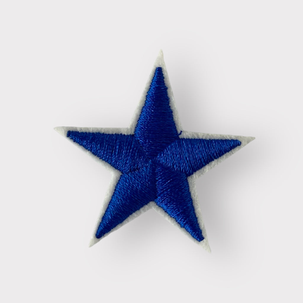 BLUE STAR HAT PATCH