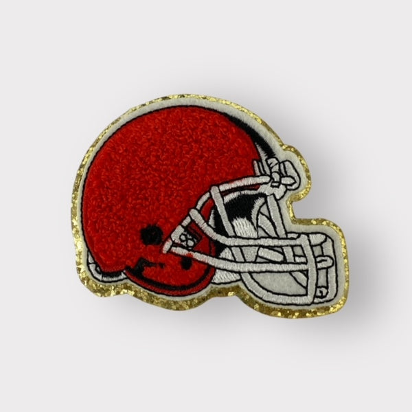 RED HELMENT HAT PATCH