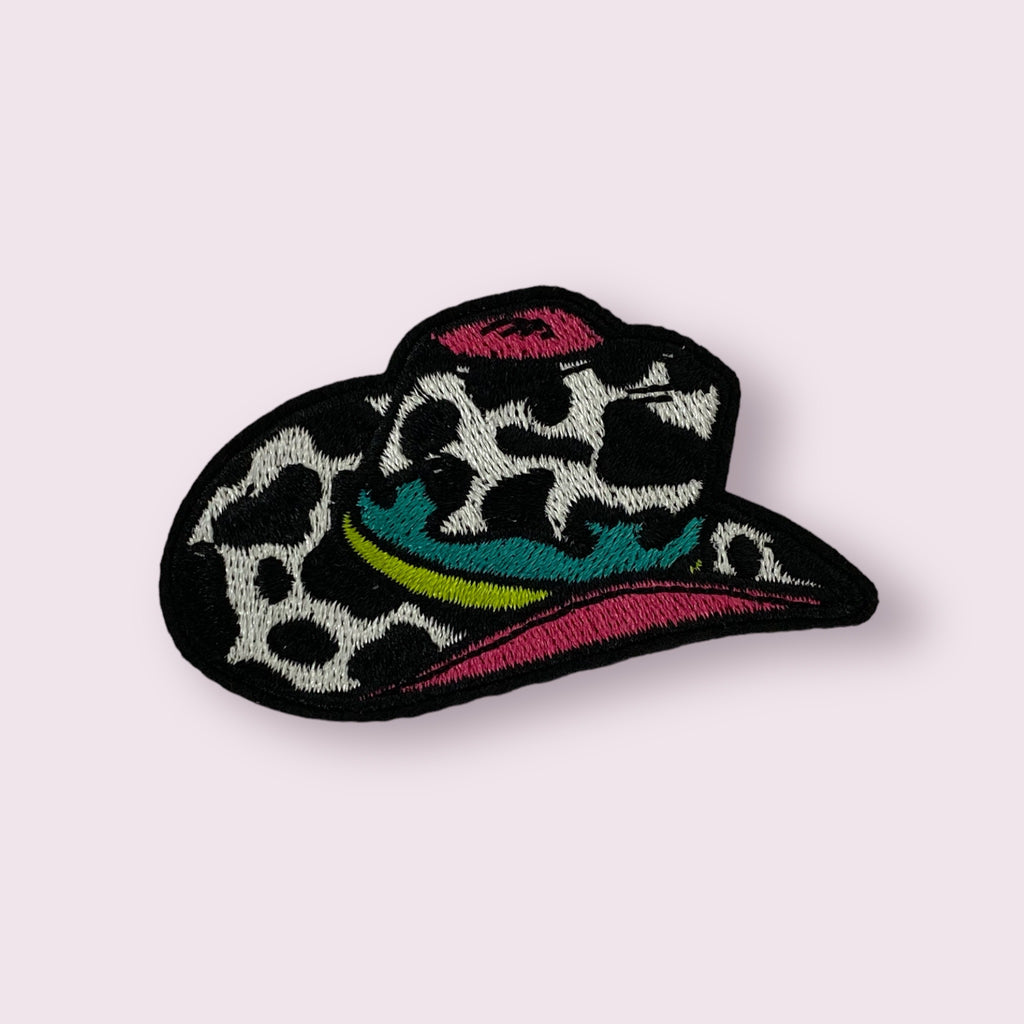 NEON COWHIDE HAT PATCH