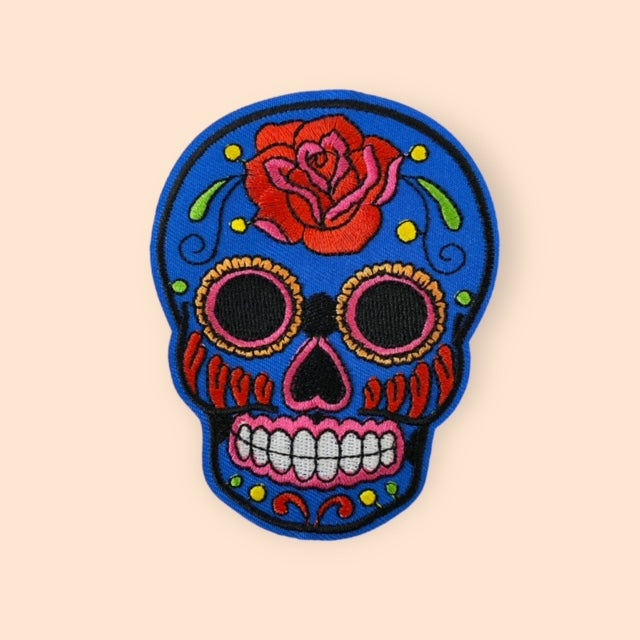 ROSE SKULL HAT PATCH