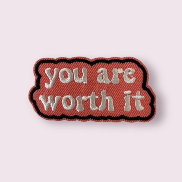 YOU ARE WORTH IT HAT PATCH