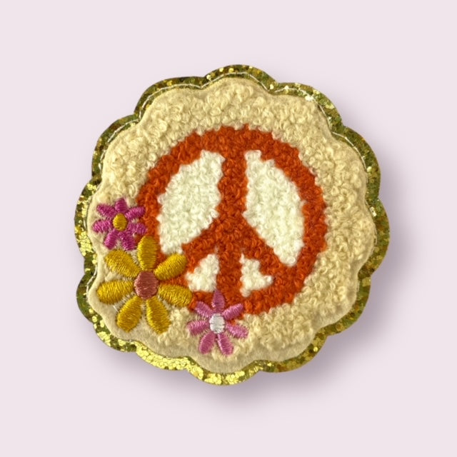 FLOWER PEACE SIGN PATCH