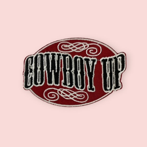 COWBOY UP HAT PATCH