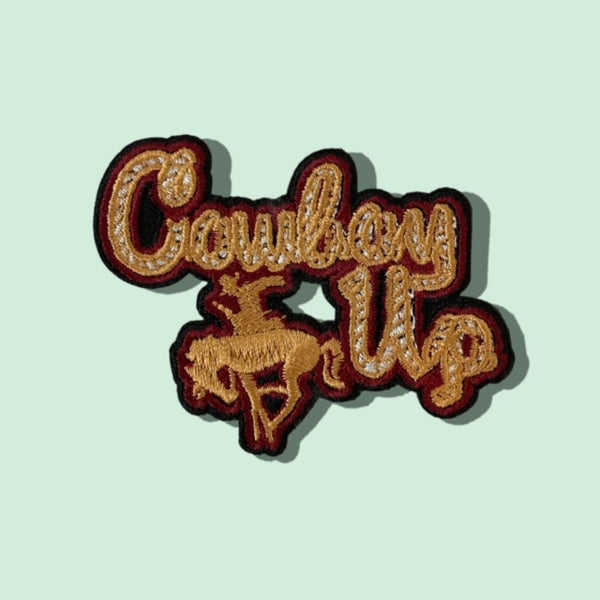 COWBOY UP HAT PATCH