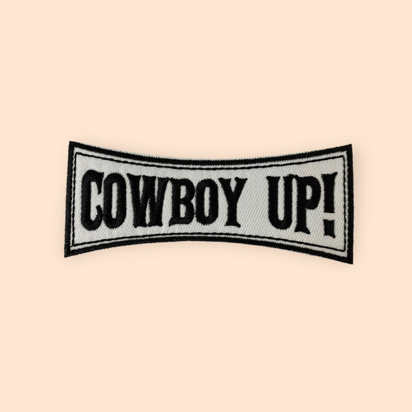 COWBOY UP HAT PATCH