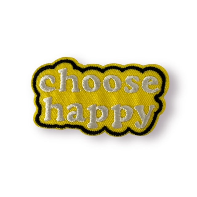 CHOOSE HAPPY HAT PATCH