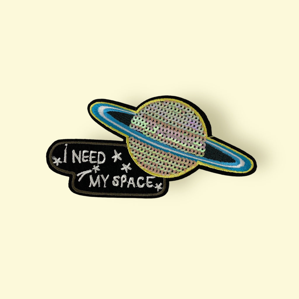 I NEED MY SPACE  HAT PATCH