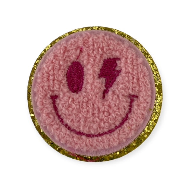 BOLT SMILEY FACE HAT PATCH