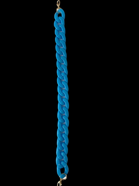 BIG LINK HAT CHAIN - TURQUOISE