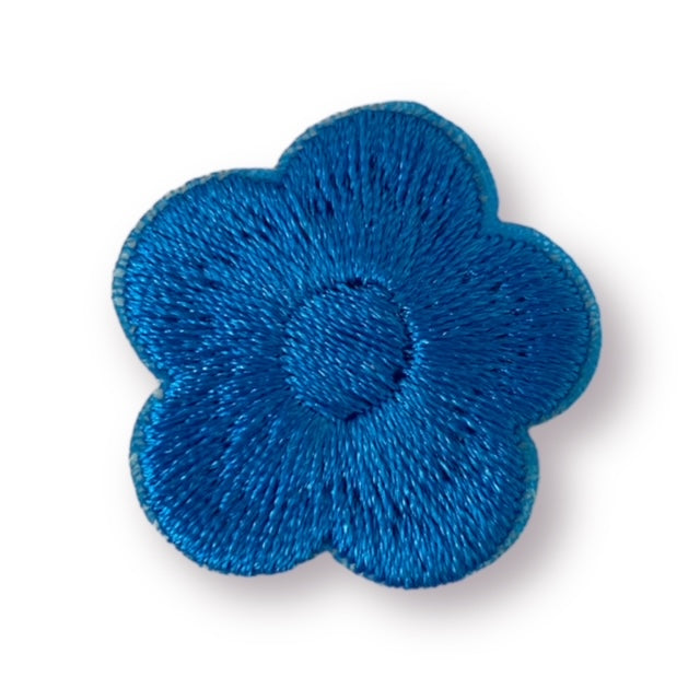 BLUE FLOWER HAT PATCH