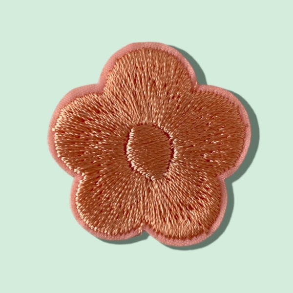 PINK FLOWER HAT PATCH