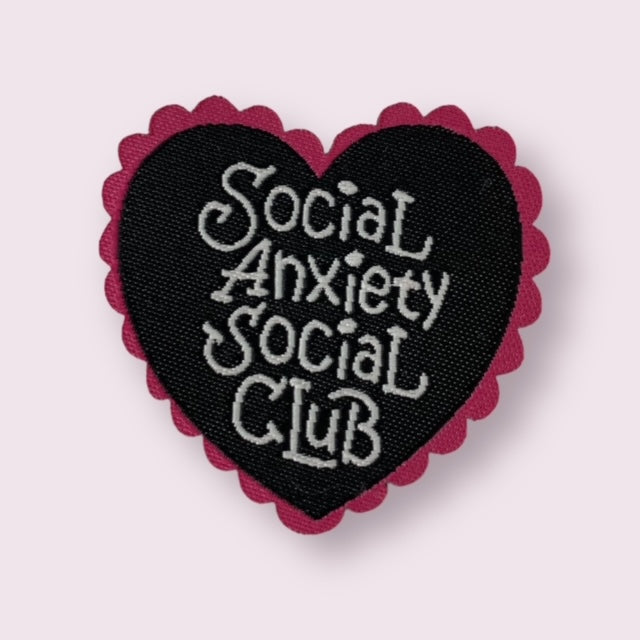 SOCIAL ANXIETY SOCIAL CLUB HAT PATCH