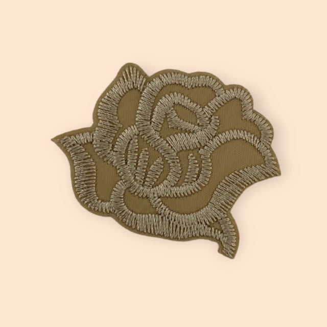 CREAM ROSE HAT PATCH