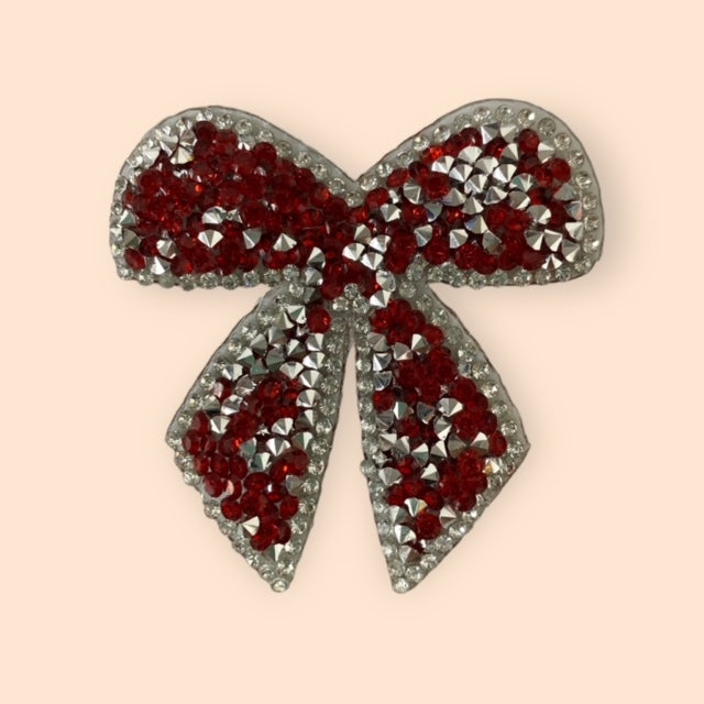 RED BOW HAT PATCH