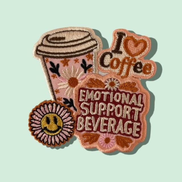 I LOVE COFFEE HAT PATCH