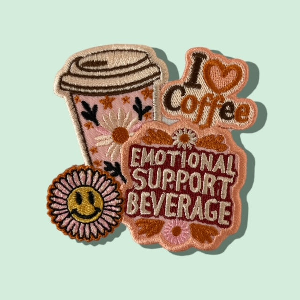 I LOVE COFFEE HAT PATCH