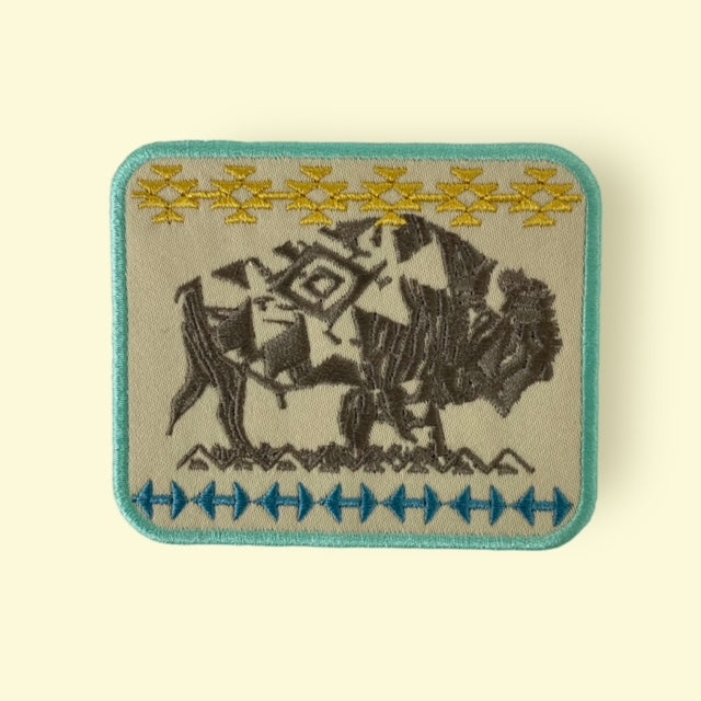 AZTEC BUFFALO HAT PATCH