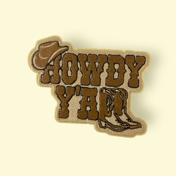 HOWDY YALL BOOTS CLUB HAT PATCH