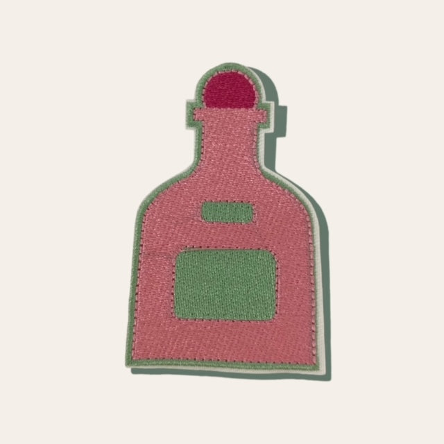 PINK BOTTLE HAT PATCH