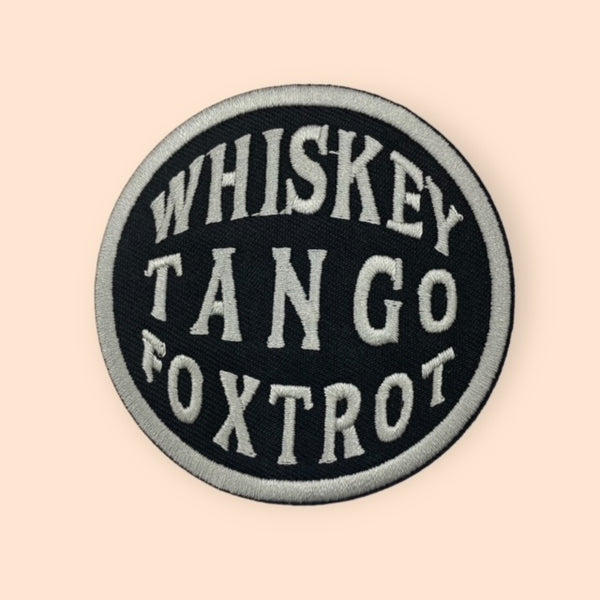 WHISKEY TAN GO FOXTROT HAT PATCH