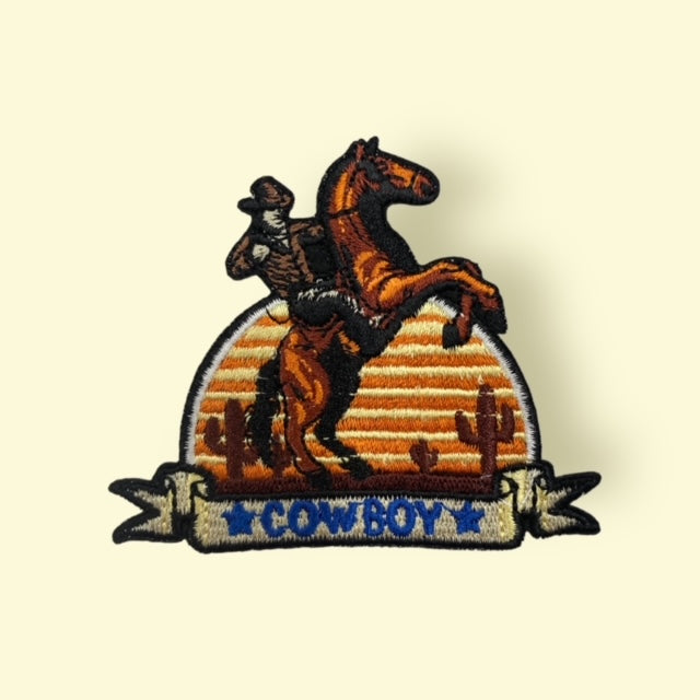 SUNSET COWBOY HAT PATCH