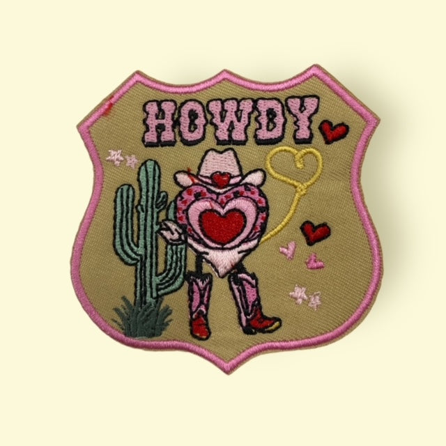 HOWDY HEART HAT PATCH