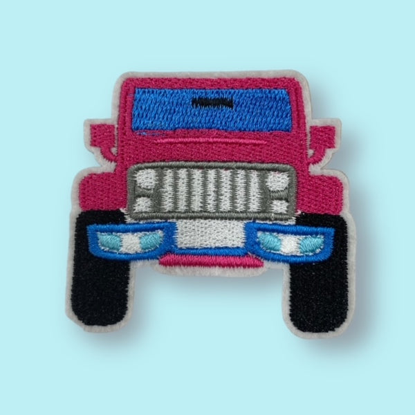 PINK JEEP HAT PATCH