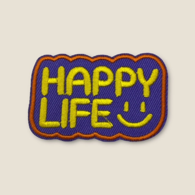 HAPPY LIFE HAT PATCH