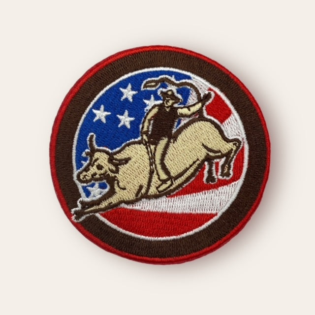 COWBOY BULL HAT PATCH