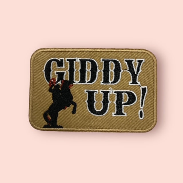 GIDDY UP HAT PATCH