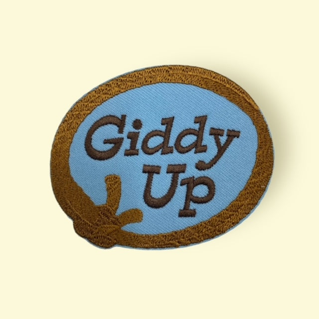 GIDDY UP ROPE HAT PATCH