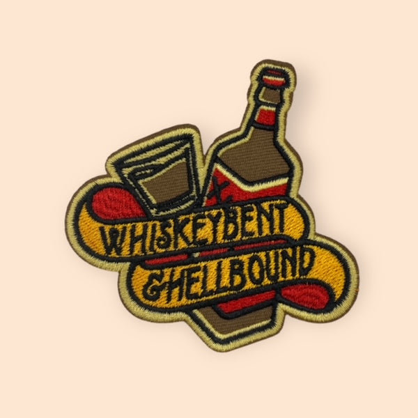 WHISKEY BENT AND HELLBOUND HAT PATCH