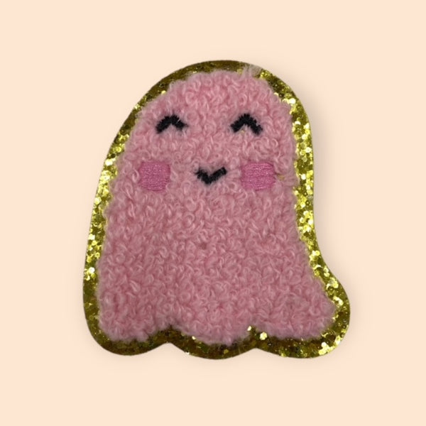 PINK GHOST HAT PATCH